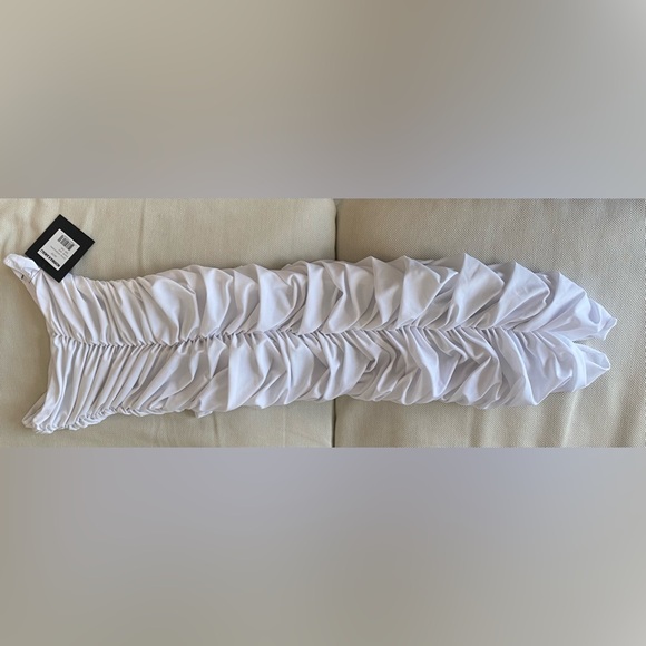 Norma Kamali white strapless dress - Picture 7 of 9